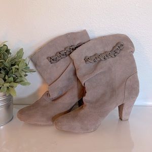 Cosmopolitan Genuine Suede Heel booties 8.5